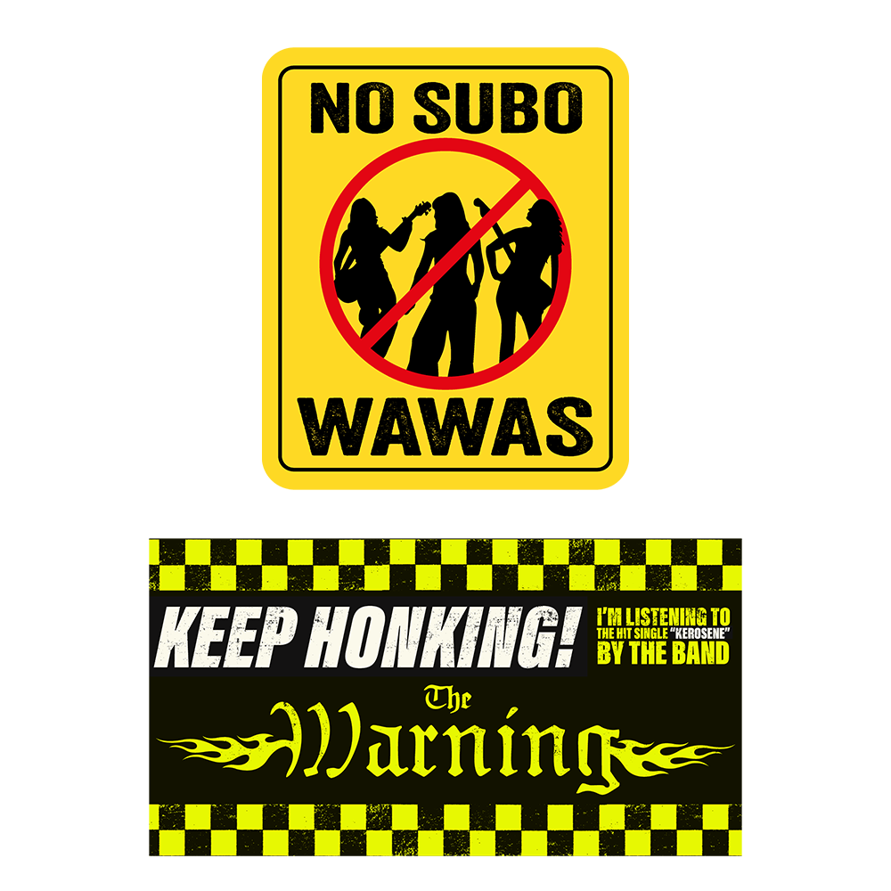 ザ・ウォーニング(警告) cm3dmju TW Bumper Sticker Pack - The Warning Official Store