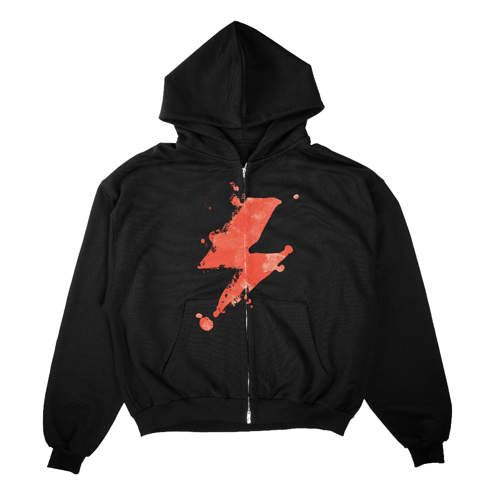Bolt Zip Hoodie Front
