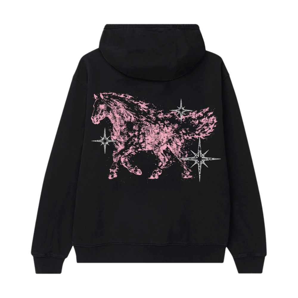 TW Horse Hoodie (Black) Back