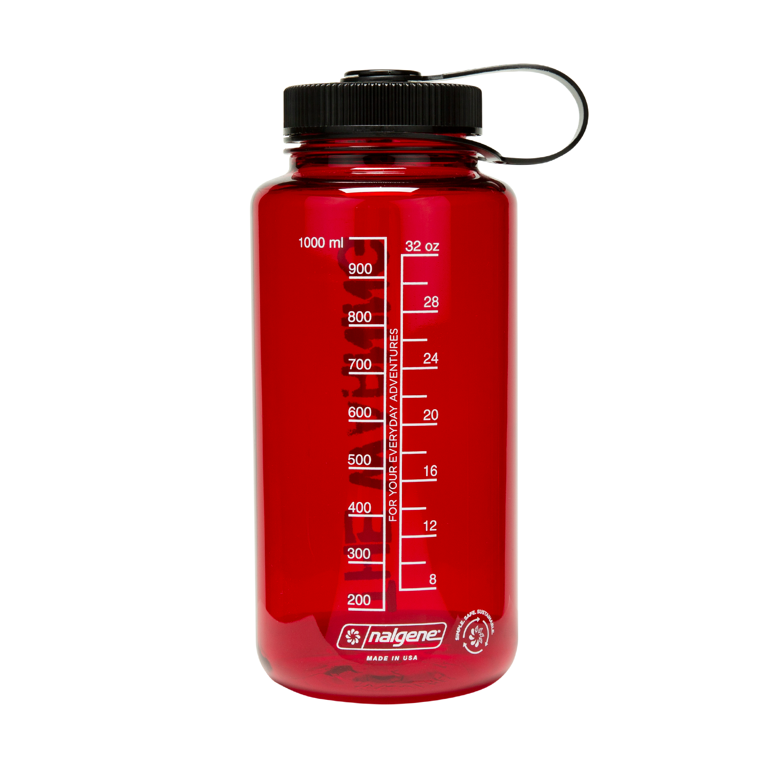 Blood Red STENCIL Nalgene Water Bottle