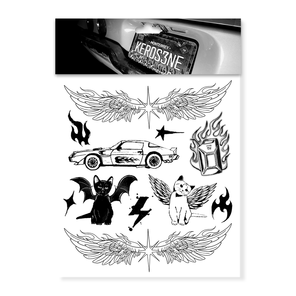 Kerosene Temporary Tattoo Pack
